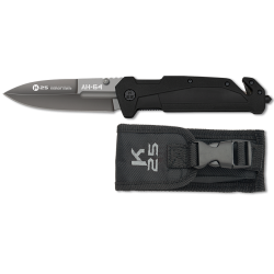 Nóż składany K25 AH-64 Black Rubber, Titanium 3Cr13MoV (18871)