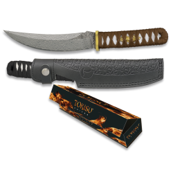 Sztylet japoński Tokisu Brown String, CNC Damascus (32624)