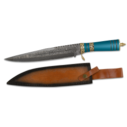 Nóż Martinez Albainox Blue Acrylic, Damascus 256 Layers (32564)