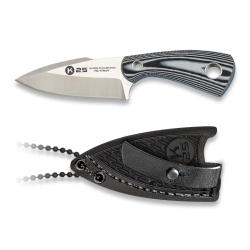 Nóż na szyję K25 Boot Knife Black/White G10, Satin 7Cr17Mov (32561)