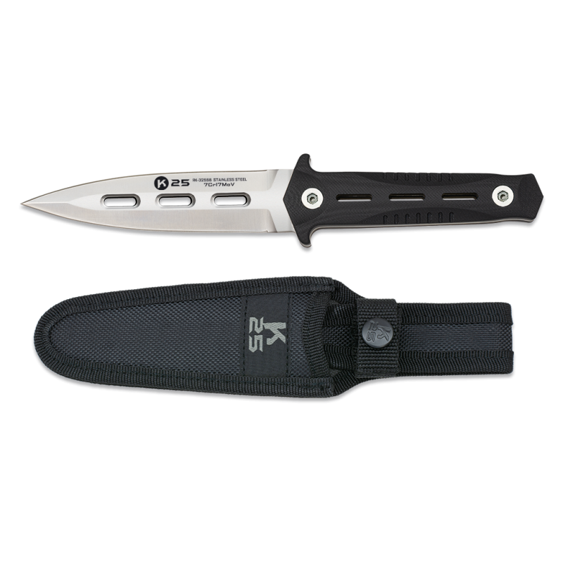 Nóż K25 Boot Knife Black G10, Satin 7Cr17Mov (32556)