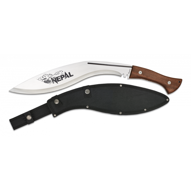 Maczeta kukri Martinez Albainox Nepal Wood, Satin 3Cr13Mov (32410)