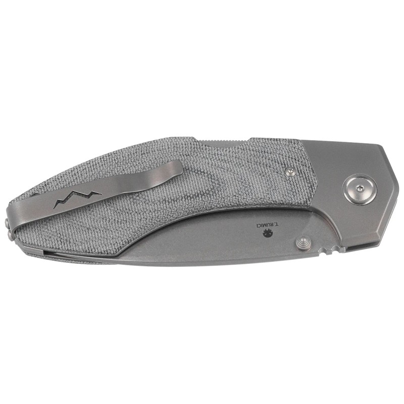 Nóż skladany MKM Hero Denim Canvas Micarta, Stonewashed M390 by Tommaso Rumici (MK HR-DCT)