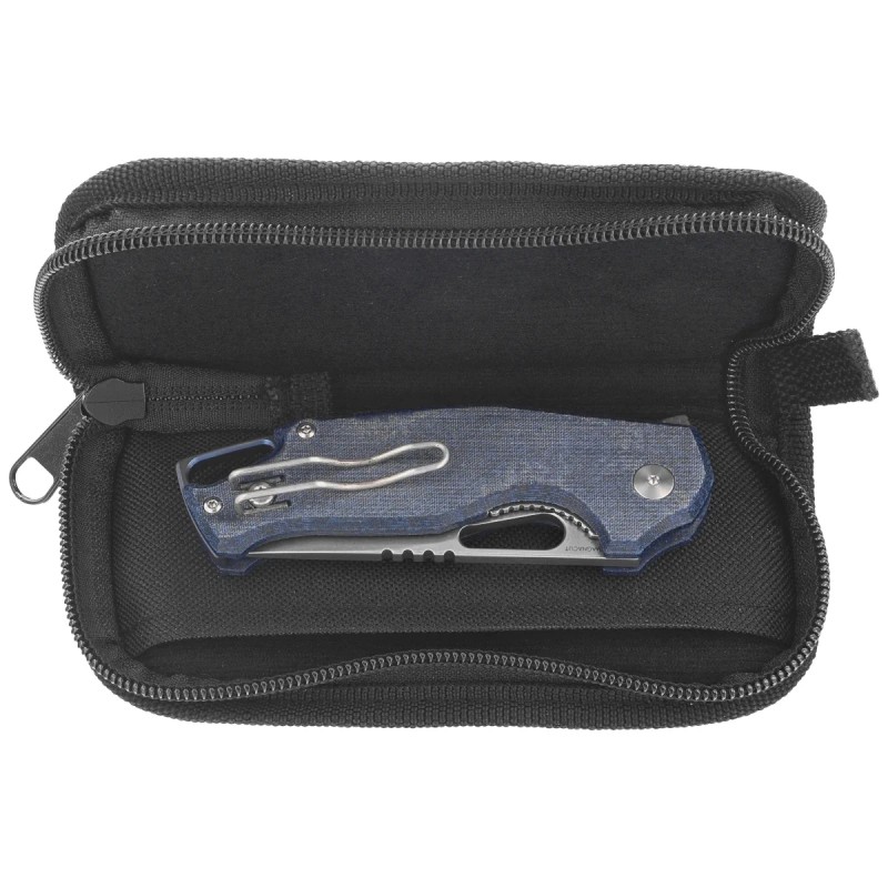 Nóż składany MKM Vincent Denim Canvas Micarta, Stonewashed MagnaCut by Jesper Voxnaesi (MK VCM-DC)