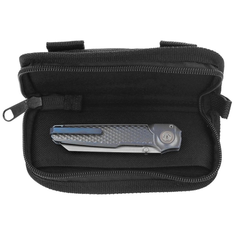 Nóż składany MKM Miura Blue Titanium, Satin M390 by Simone Tonolli (MK MI-TBL)