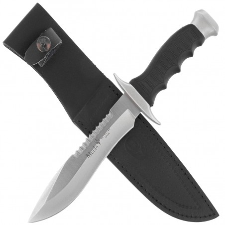 Nóż Muela 85-162 Black Rubber, Satin Nitro-42