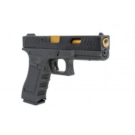 Pistolet ASG E&C EC-1104 Czarno-złoty Pistolet ASG E&C EC-1104 Czarno-złoty
