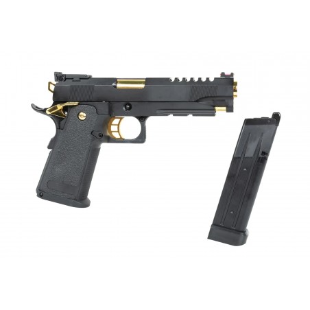 Pistolet ASG E&C EC-2104 Czarno-złoty Pistolet ASG E&C EC-2104 Czarno-złoty