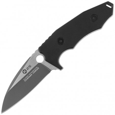Nóż na szyję K25 Black G10, Titanium/Brushed 7Cr17Mov (32602) Nóż na szyję K25 Black G10, Titanium/Brushed 7Cr17Mov (32602)