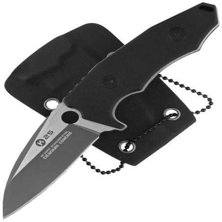 Nóż na szyję K25 Black G10, Titanium/Brushed 7Cr17Mov (32602) Nóż na szyję K25 Black G10, Titanium/Brushed 7Cr17Mov (32602)