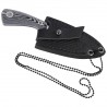 Nóż na szyję K25 Boot Knife Black/White G10, Satin 7Cr17Mov (32561)