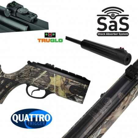 Wiatrówka Hatsan 125 Sniper Camo 5.5 mm, tłumik Wiatrówka Hatsan 125 Sniper Camo 5.5 mm, tłumik