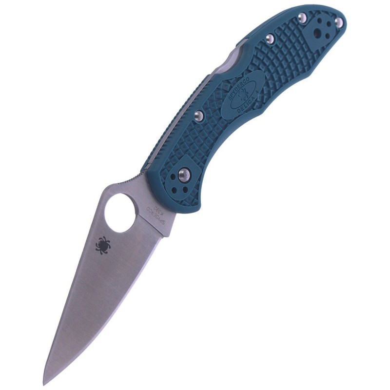 Nóż składany Spyderco Delica 4 FRN Blue, K390 Plain (C11FPK390)