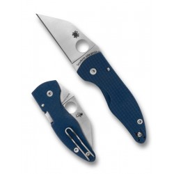 Nóż składany Spyderco MicroJimbo Cobalt Blue G10, Satin CPM SPY27 by Michael Janich (C264GPCBL)