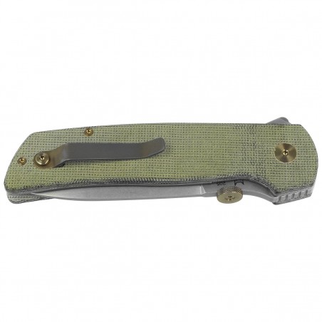 Nóż składany Fox Original Gangster OD Green Canvas Micarta, Stonewashed MagnaCut by Bob Terzuola (FX-ATC-OG01 MOD) Nóż składany Fox Original Gangster OD Green Canvas Micarta, Stonewashed MagnaCut by Bob Terzuola (FX-ATC-OG01 MOD)