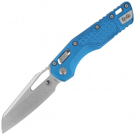 Nóż składany Microtech MSI S/E Frag Blue Aluminium, Stonewashed M390MK by Tony Marfione (210-10FRBL)