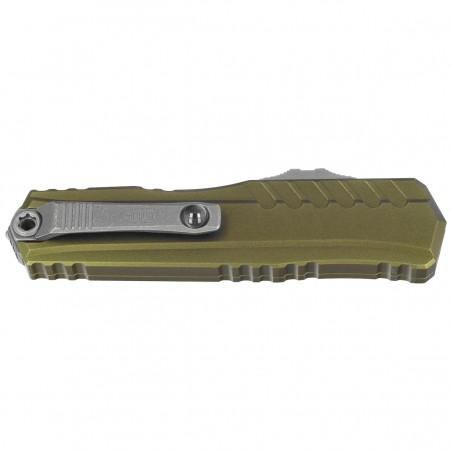 Nóż automatyczny OTF Microtech Cypher II D/E OD Green Aluminium, Apocalyptic M390MK by Deryk Munroe and Tony Marfione (1242-10AP Nóż automatyczny OTF Microtech Cypher II D/E OD Green Aluminium, Apocalyptic M390MK by Deryk Munroe and Tony Marfione (1242-10AP