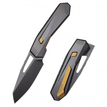 Nóż składany Remette Agile Peregrine Falcon Black DLC Titanium, Black DLC M390 (RTCZ-B)