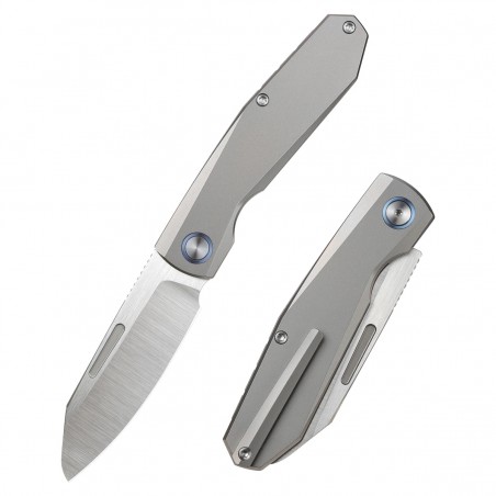 Nóż składany Remette Squirrel Gray Titanium, Satin M390 (RTDP-G)