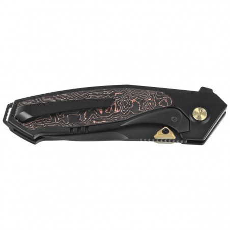 Nóż składany Remette Kingfisher Carbon/Plating Treatment Titanium, DLC M390 (RTKF5)