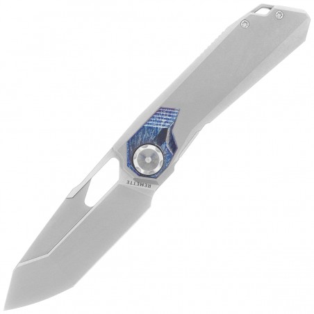 Nóż składany Remette RT-Peregrine Falcon Gray/Thunder Lightning Titanium, Hand Fine Grinding Pearlescent M390 (RTT1-GX)