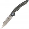 Nóż składany Bestech Fanga Carbon Fiber / Beige G10, Satin D2 by Kombou (BG18D)