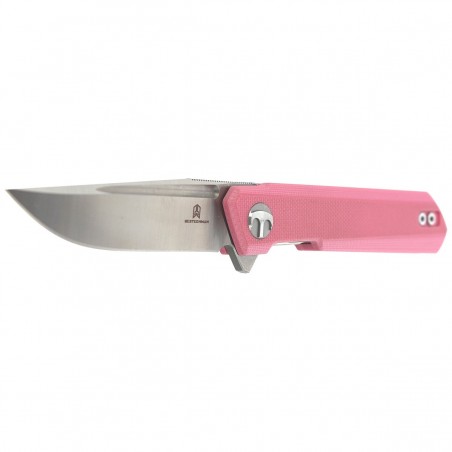 Nóż Bestechman Mini Dundee Pink G10, Stonewashed / Satin D2 by Ostap Hel (BMK03B)