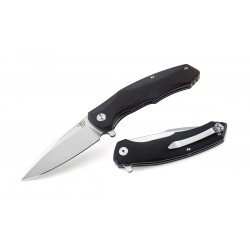 Nóż składany Bestech Warwolf Black G10, Stonewashed/Satin D2 (BG04A)