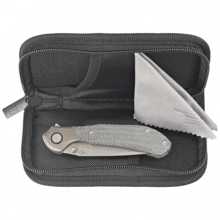 Nóż składany Bestech Constellation Grey Titanium/Black Micarta, Dark Bead Blasted/Stonewashed MagnaCut by Munko Knives (BT2501A)