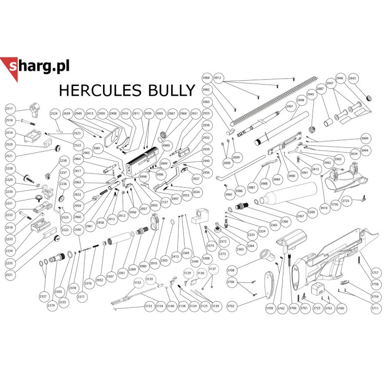 Lufa do wiatrówki Hatsan Hercules, Galatian, Predator (2901)