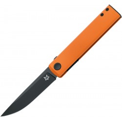 Nóż składany Fox Chnops Orange Aluminium, Black Top Shield Becut by Raven Knives Design (FX-543 ALO)