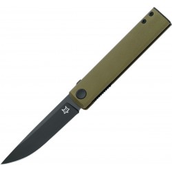 Nóż składany Fox Chnops OD Green Aluminium, Black Top Shield Becut by Raven Knives Design (FX-543 ALG)