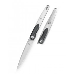 Nóż składany Bestechman Lanza Black/White G10, Satin/Stonewashed 14C28N by Grzegorz Grabarski (BMK14A)
