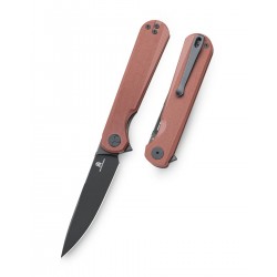 Nóż składany Bestechman Flick Grey G10, Black PVD D2 by Ostap Hel (BMK13G)