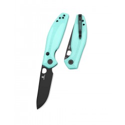 Nóż składany Bestechman Angry Owl Aqua G10, Black PVD D2 by Keanu Alfaro (BMK12B-2)