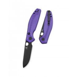 Nóż składany Bestechman Angry Owl Purple G10, Black PVD D2 by Keanu Alfaro (BMK12E-2)