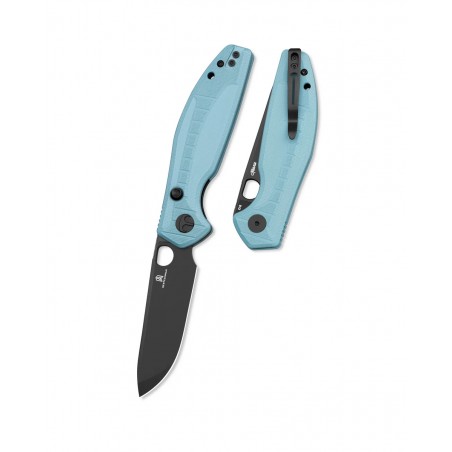 Nóż składany Bestechman Angry Owl Grey G10, Black PVD D2 by Keanu Alfaro (BMK12C-2)