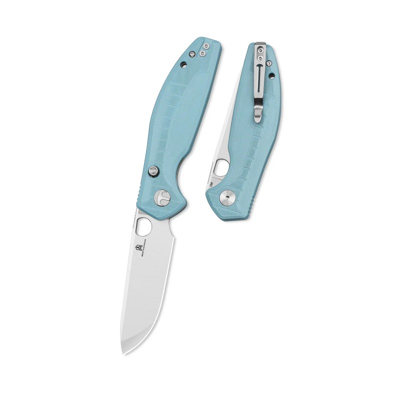 Nóż składany Bestechman Angry Owl Grey G10, Stonewashed/Satin D2 by Keanu Alfaro (BMK12C-1)