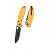 Nóż składany Bestechman Angry Owl Yellow G10, Black PVD D2 by Keanu Alfaro (BMK12A-2)
