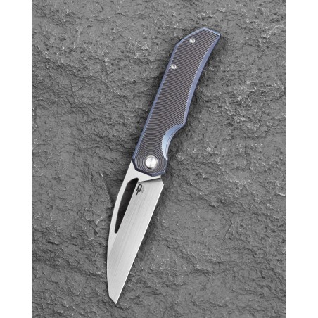 Nóż składany Bestech Taipan Black/Blue Titanium, Satin MagnaCut by James Lowe (BT2503D)