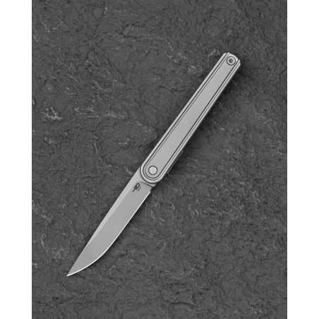 Nóż składany Bestech Ink Silver Titanium, Sandblasted/Stonewash MagnaCut by Denis Simonutti (BT2502A)