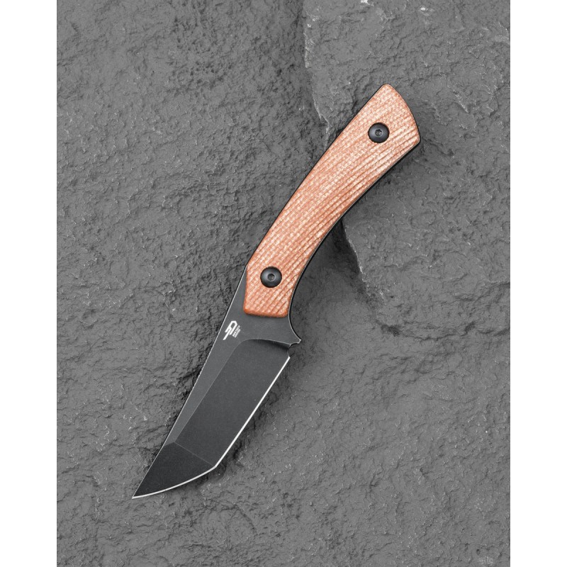 Nóż Bestech Step Brown Micarta, Black Stonewashed D2 by Denis Simonutti (BFK06D)