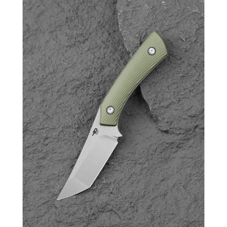 Nóż Bestech Step Green G10, Stonewashed D2 by Denis Simonutti (BFK06B)