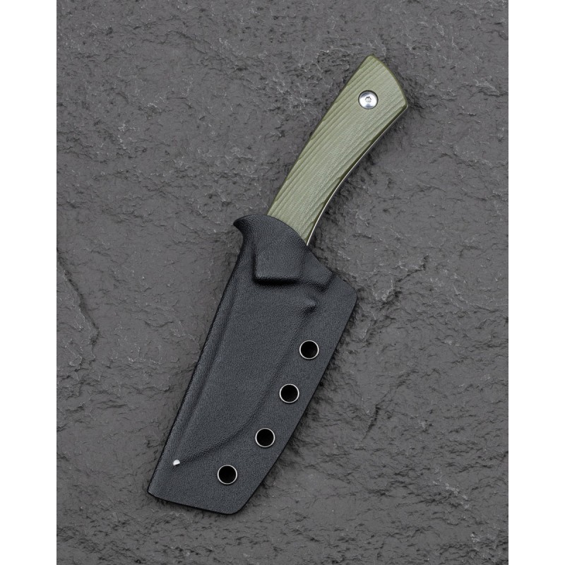 Nóż Bestech Step Green G10, Stonewashed D2 by Denis Simonutti (BFK06B)