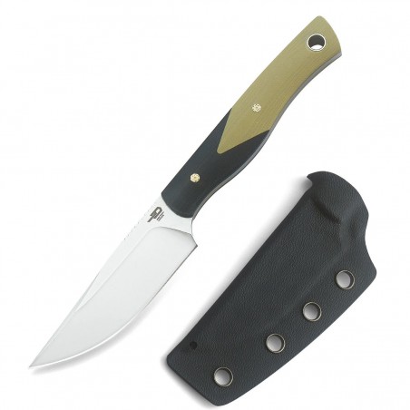 Nóż Bestech Heidi Blacksmith 1 Black / Beige G10, Satin D2 by Heidi (BFK01B)