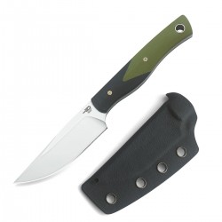 Nóż Bestech Heidi Blacksmith 1 Black / Green G10, Satin D2 by Heidi (BFK01A)