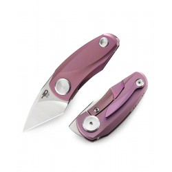 Nóż składany Bestech Tulip Frame Lock Purple Titanium, Stonewashed / Satin M390 by Ostap Hel (BT1913A)