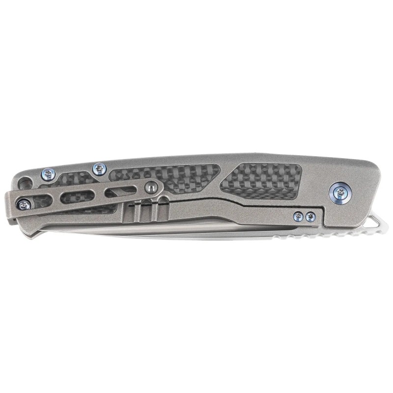 Nóż składany RikeKnife Aragil Dark Gray Titanium/Carbon Fiber, Satin M390 by Ivan D. Braginets (RK-Aragil-DG)