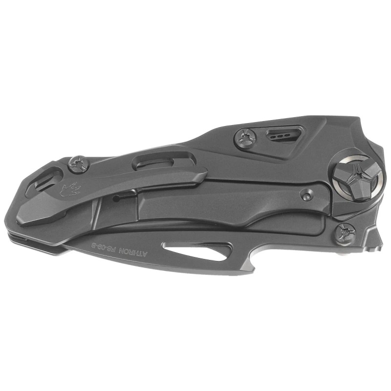 Nóż składany RikeKnife Athron Black DLC Titanium, Black DLC M390 by Declynx (RK-Athron-B/B)