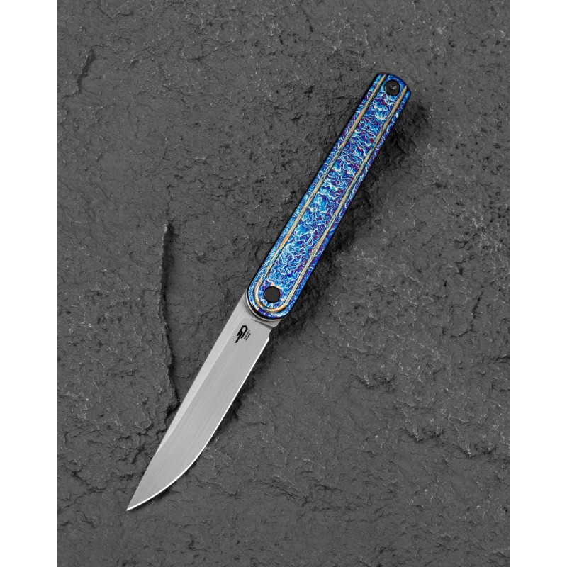 Nóż składany Bestech Ink Anodizing Titanium, Satin MagnaCut by Denis Simonutti (BT2502E)